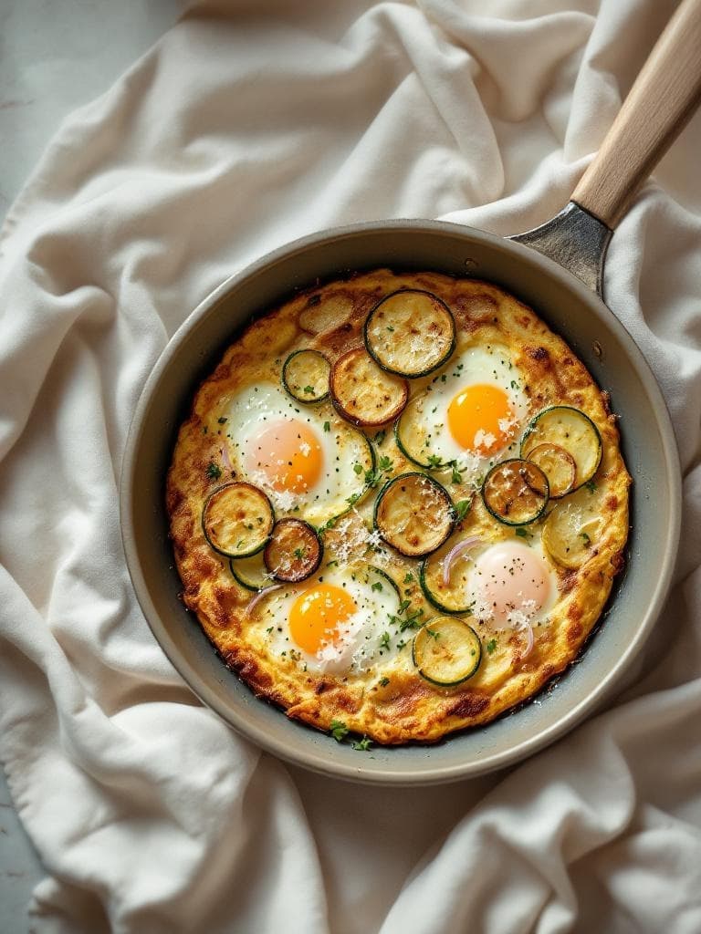 Frittata mit Zucchini und Kartoffel