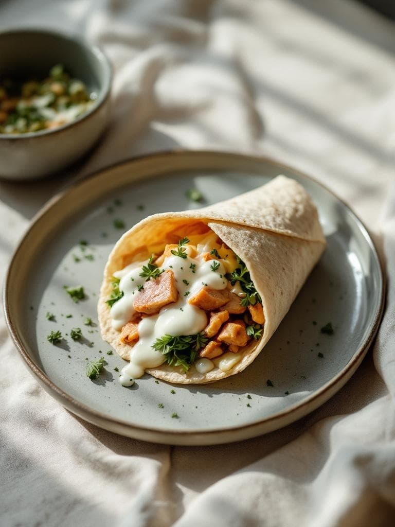 Thunfisch-Rührei-Wrap für unterwegs