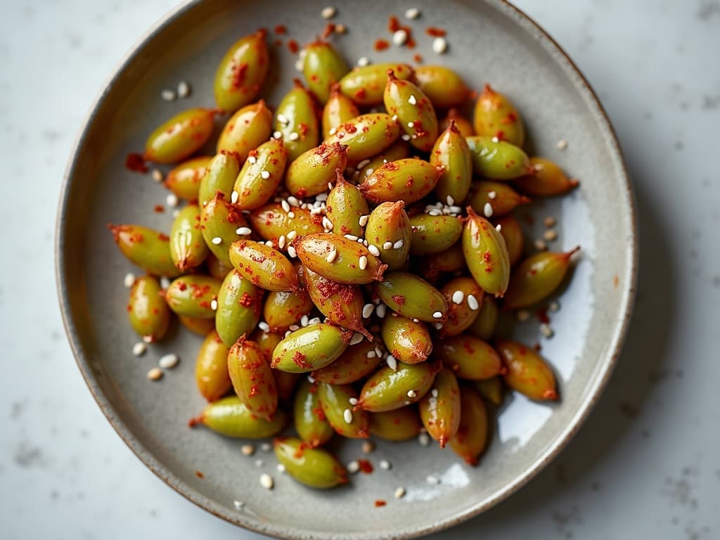 Airfryer-Edamame geröstet
