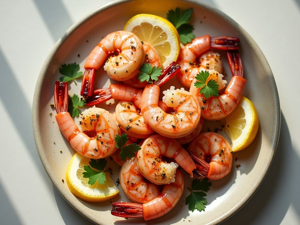 Airfryer-Garnelen mit Zitrone und Knoblauch