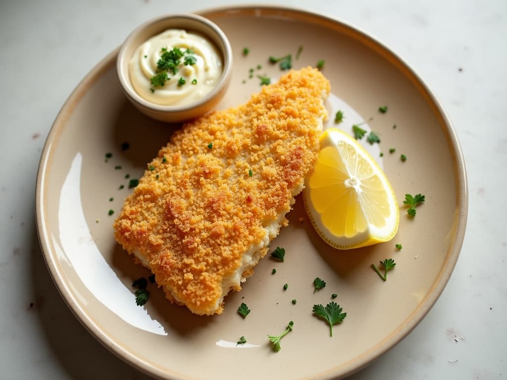 Airfryer-Kabeljau in Panko