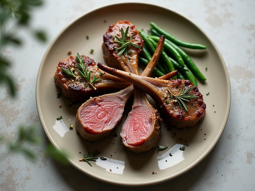 Airfryer-Lammkoteletts mit Rosmarin