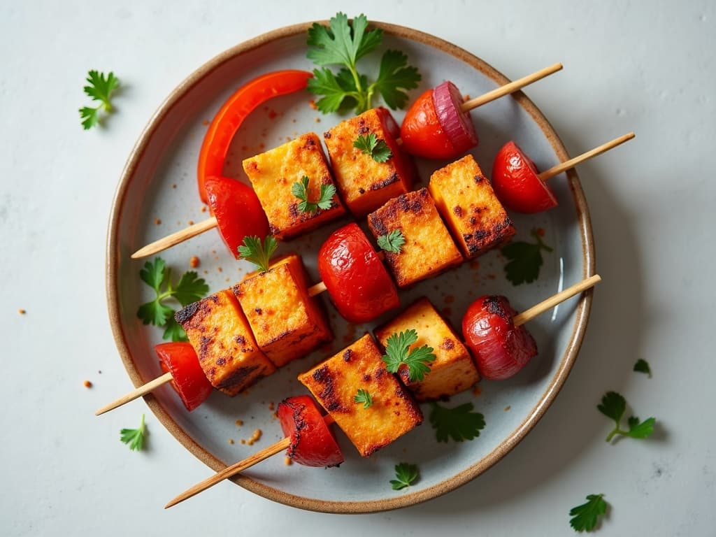 Airfryer-Paneer-Spieße Tandoori