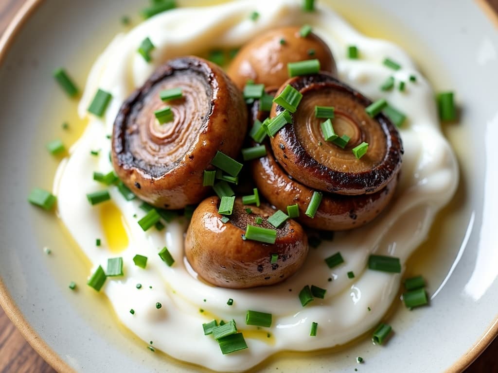 Airfryer-Pilze mit Kräuter-Quark