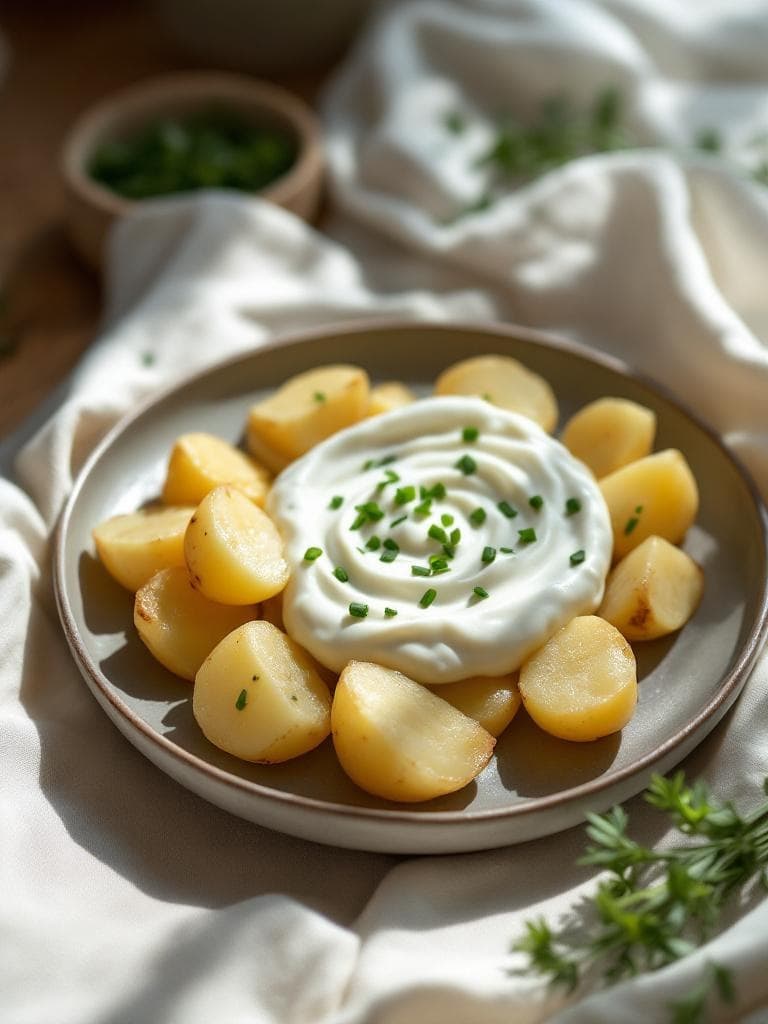 Pellkartoffeln mit Kräuterquark